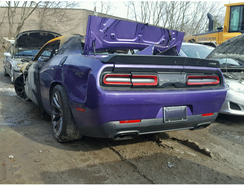 Illustration for article titled This Dodge Challenger SRT Hellcat Looks Like It Actually Traveled To Hell And Back